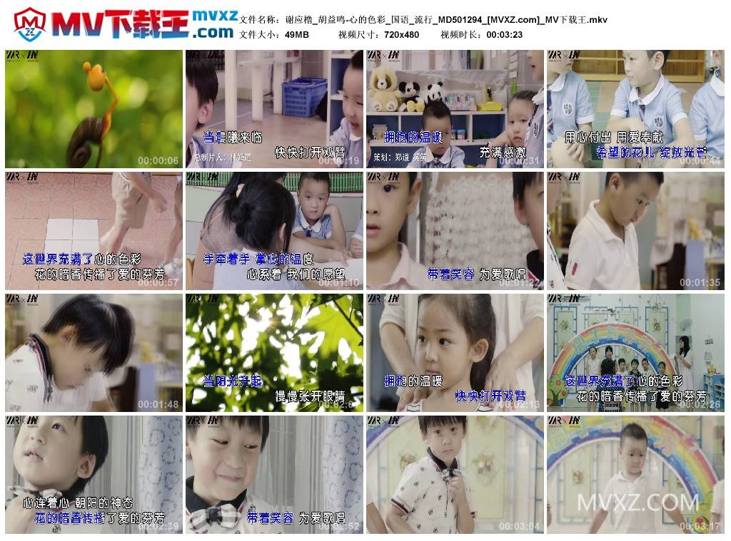 谢应橹_胡益鸣-心的色彩_国语_流行_MD501294